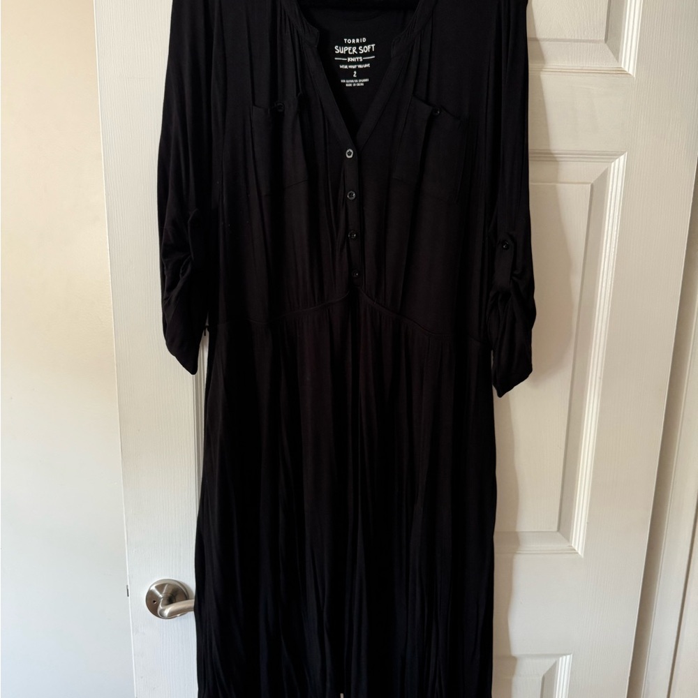 Torrid Super Soft Black Knit Top